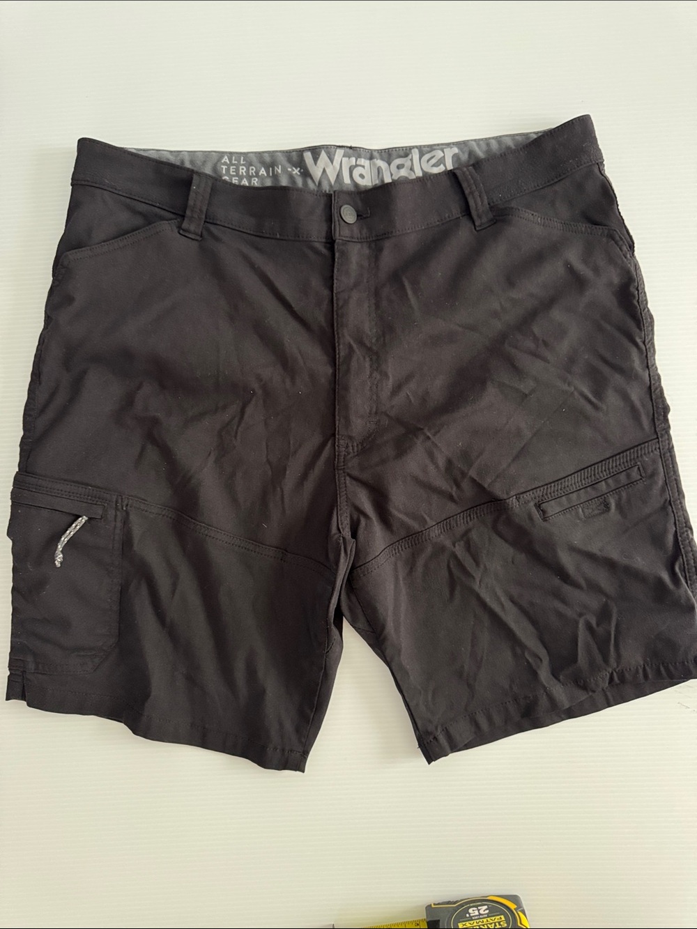 Wrangler all terrain Men’s Black Cargo Utility Shorts